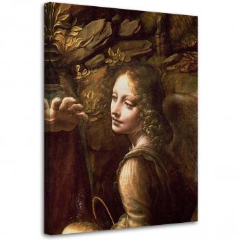 Tableau à toile « Madonne de la Grotte » – Réplique Da Vinci 40×60 cm