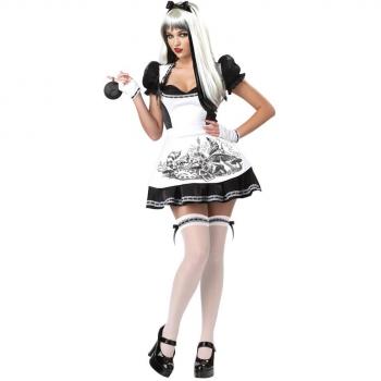 California Costumes Sexy Dark Alice Kostüm, Schwarz, Medium