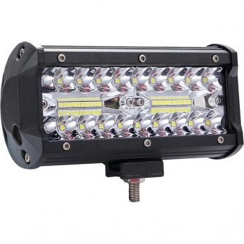 Lampe de conduite LED 400W 3 rangées 7 pouces 6000K