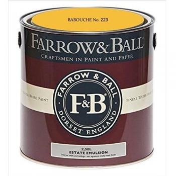 2.5L Farrow & Ball Babouche No.223 Estate Emulsion Paint