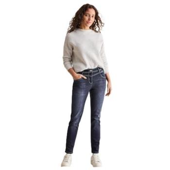 Dunkelblaue Slim-Fit Jeans Toronto von CECIL