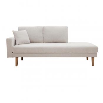 MILIBOO Meridiana in tessuto effetto velluto testurizzato beige L190 cm bertille