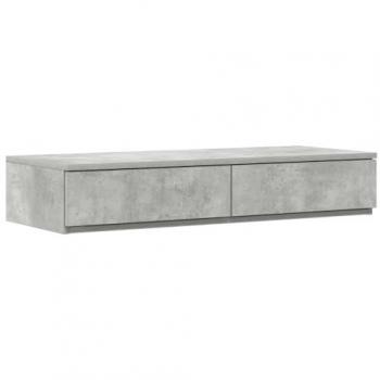 Concrete Grey Bedroom Drawer – 75×36.5×16.5 cm, Made from Engineered Wood
