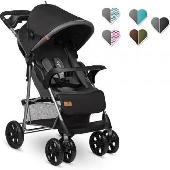 Emma Plus di Lionelo – Passeggino Leggero, Pieghevole, Nero