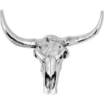 Alrisha Skull Head Wall Decoration Aluminium Silver