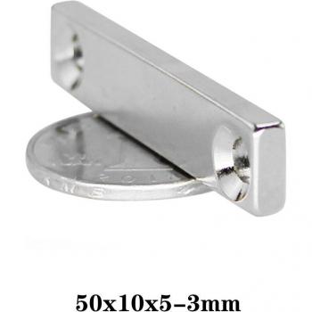 Imanes de neodimio 50x10x5-3 mm (2~30 Uds.)