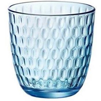 Bormioli Rocco 6‑teiliger Slot‑Glas-Set – 290 ml, Blau