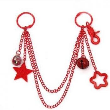 DIY Anime Bag Chain with Colorful Stars and Bells