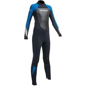 Traje de inmersión Gul Junior Response 4/3mm Blindstitched 2017 Negro Azul T3