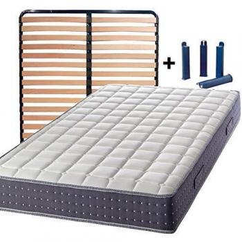 Offre matelas et sommier Silhouette avec pieds Altolattes 140x190