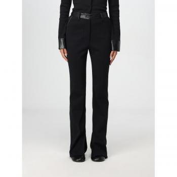 Mykas Black Fitted Pants for Women by NANUSHKA