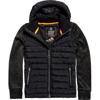 Superdry Herren Jacke Storm Hybrid, Gritty Black, M