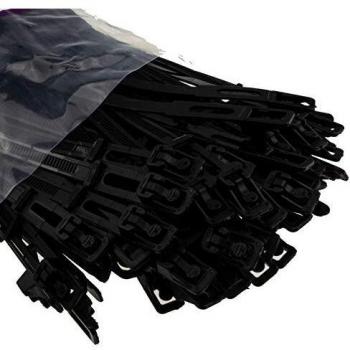 Reusable Cable Ties Easy Release 7.6mm x 250mm 100 Pack