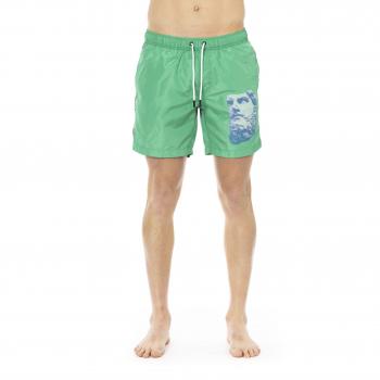 Bikkembergs Beachwear Male Green Size XL Men's Swimwear Collection Spring/Summer