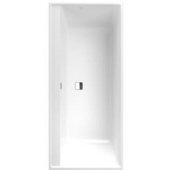 Baignoire Collaro Duo en encastre – 180x80 cm (Noir mat/Blanc)
