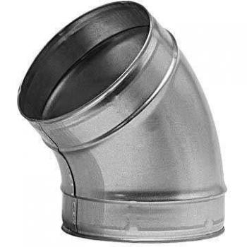 Coude 45° D450 en Galva