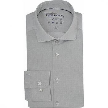 PURE Slim Fit Jerseyhemd grau Herren 44