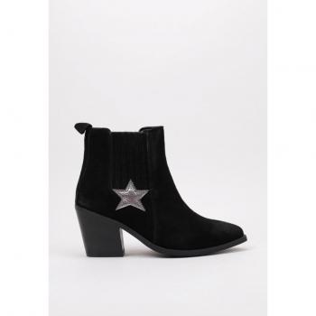 Botines de Tacón Mujer BRITA Negro por Sandra Fontán