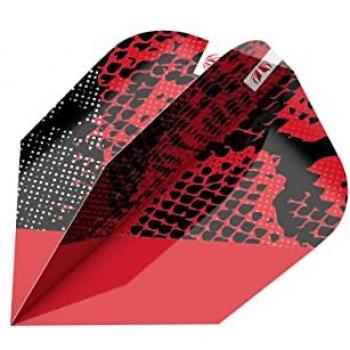 Plumas de Dardos Target Ten-X Icon Nathan Aspinall Rojo y Negro