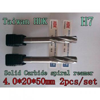 4 Flute Solid Carbide Reamer Set 4.0*20*50mm
