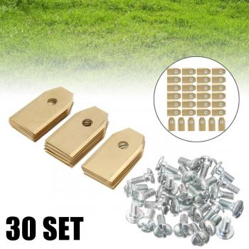 30 hojas de acero de titanio para cortacésped Automower Gardena R38LI R40LI 105 305 0,75 mm