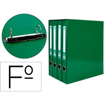 Modulo liderpapel 4 archivadores folio 2 anillas mixtas 25mm verde 25070-MD44