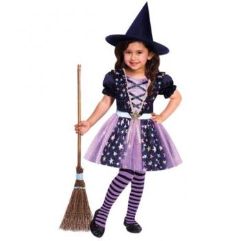 Sorcière Lunaire Violet – Costume pour Filles 6 à 8 ans