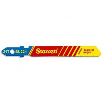 15‑Piece Starrett BU224 Wood/Metal Cutting Jigsaw Blades – Strong Teeth Edge