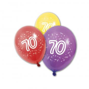 Luftballons für das 70. Geschenk – Generique, 8 Stück