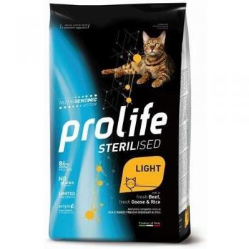 PROLIFE Cat Sterilised Light Adulto Pollo, Tacchino e Riso per Gatti Sterilizzati