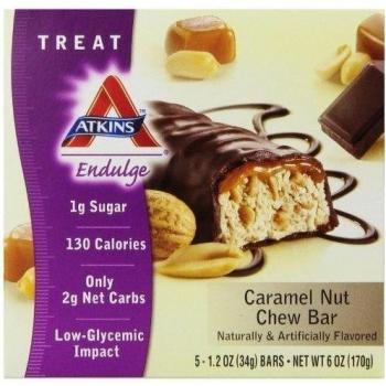 Endulge Caramel Nut Chews by Atkins – 5 Bars