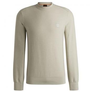 Premium Beige Cashmere‑Cotton Hybrid Jumper