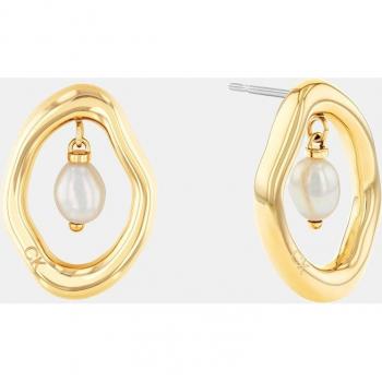 Bague d'oreille Edgy Pearls CK 35000562 – Acier Or