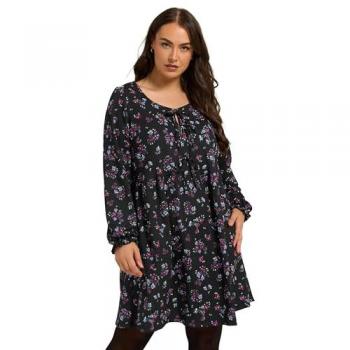 Robe péplum violette Yours Curve