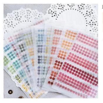 12Pcs Morandi Dots Journal Planner Paper