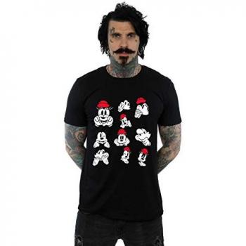T-Shirt Disney Uomo con Foto di Minnie e Mickey
