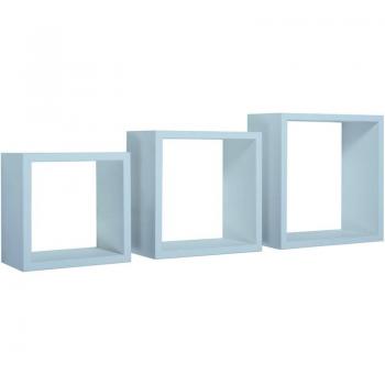 Set Mensole a Parete Cubo – Incubo Blu Baltico (3)