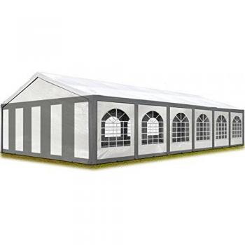 Tendone per feste PE bianco e grigio 6x12 m
