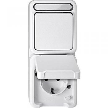 Interruttore per Ambienti Umidi Aquastar Bianco Polare 4074998 Merten