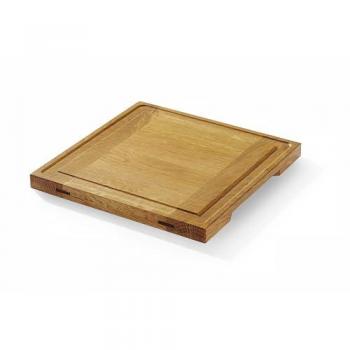 Planche de service carrée en chêne 27cm