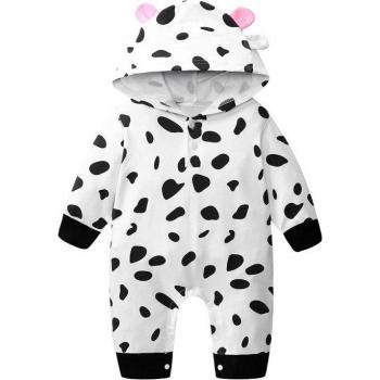 Costume bébé à capuche en coton