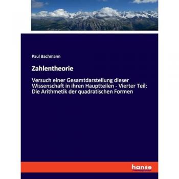 Bachmann, Paul: Zahlentheorie