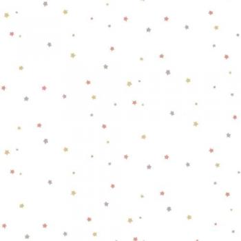 Noordwand Carta da Parati Mondo Baby Rosa e Bianco