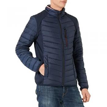 TOM TAILOR Herren Steppjacke hybrid mit Softshell-Einsätzen