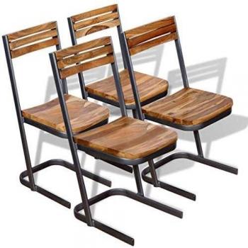 VidaXL Rustic Teak Table Seat Collection