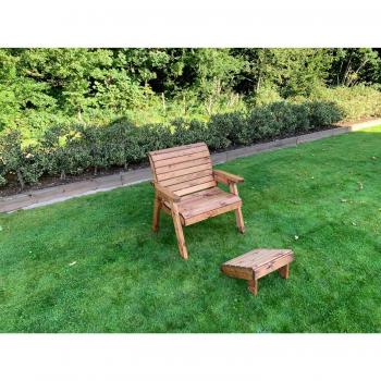 Brown Grand Rocker Chair with Footstool