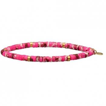 Bracelet Sixtystones Jaspe Rose 4 Mm Medium
