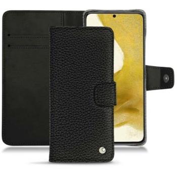 Noreve Elegante Ledertasche Wallet (Samsung Galaxy S22+), Smartphone Hülle, Schwarz