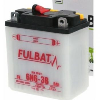 6V Fulbat 6N6-3B Underhållsfritt Batteri