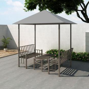 VivaGarden Padiglione Elegante Prolenta Premium con Tavolo e Panche